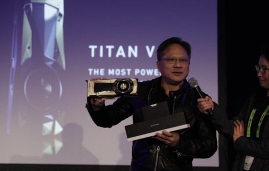 Nvidia представила самую мощную видеокарту TITAN V