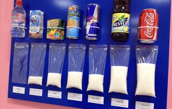 Японец создал приложение, визуализирующее количество сахара в напитках
