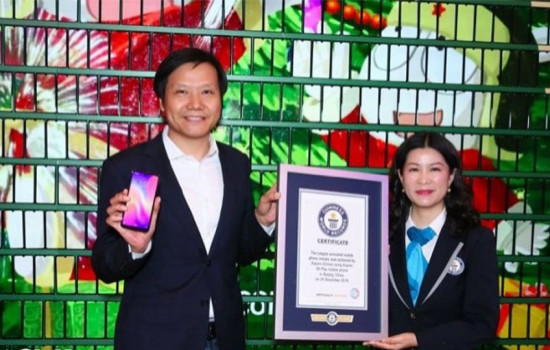 Огромный экран Xiaomi из 1000 смартфонов попал в Книгу рекордов Гиннеса