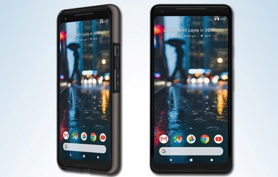 Изображение Google Pixel 2 XL показывает новый дизайн Android