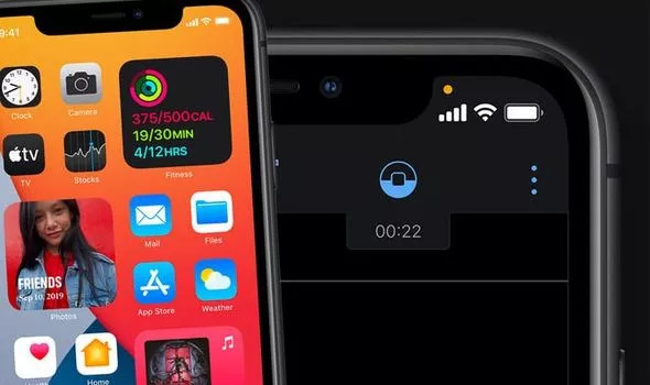 Зеленая или оранжевая точка на айфоне, что значит?