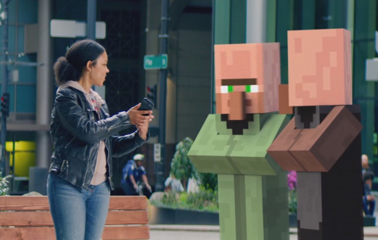 Microsoft запустит мобильную игру Minecraft в дополненной реальности 