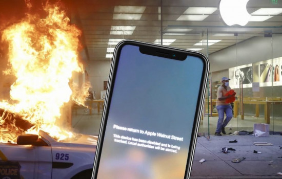 Apple блокирует и отслеживает смартфоны, украденные во время беспорядков 