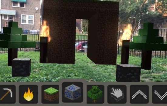 Разработан Minecraft для дополненной реальности в iPhone