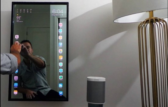 Дизайнер изготовил умное зеркало Apple Mirror на iOS 10