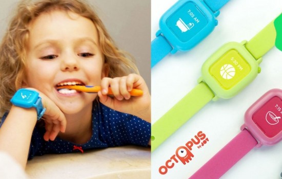 Умные часы для детей Octopus убедят детей вовремя чистить зубы и кормить кошку