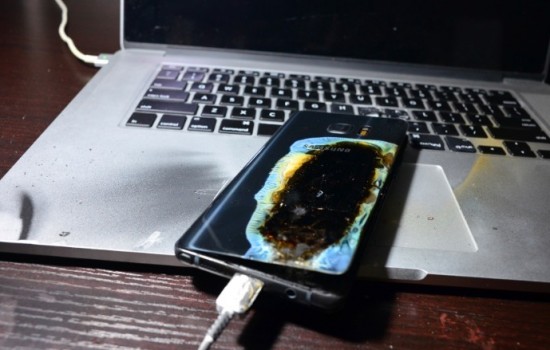 Взорвавшийся «безопасный» Galaxy Note 7 ранил владельца и повредил ноутбук
